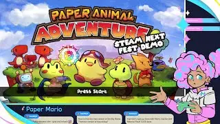 🐤 A cute new adventure inspired by Paper Mario! | Paper Animal Adventure Demo