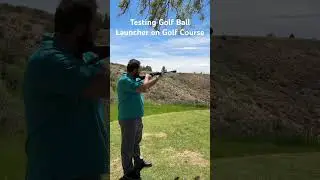 Testing Golf Ball Launcher on Golf Course! ( Winchester .22lr)