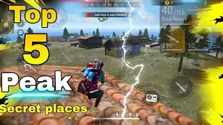 Top 5 secret place in peak 🎯||free fire rank match || tricks #short #freefire #shorts #tricks