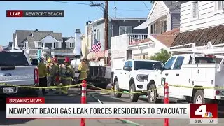 Newport Beach homes evacuated after methane gas leak