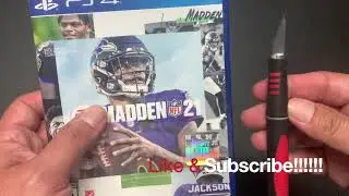 The NEW NFL MADDEN 21 | Ps4 | FREE NFL Shop CODE Inside! | ASMR Style | Unboxing!