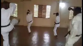 Asai-ryu Kata: Junro shodan performed slowly by the members of Ivory Coast (Cote d'Ivoire) Dojo