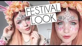 TOPSHOP FESTIVAL MAKEUP & OUTFIT LOOK | Paige Joanna