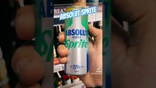 Absolut Sprite Cocktail in a can!!! #absolut #sprite #vodka #cocktail #drink #can #food #shorts