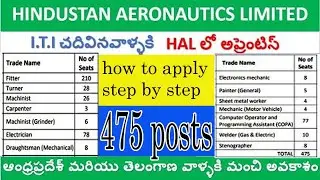 HAL APPRENTICE 2021 || iti apprentice || HAL APPRENTICE BATCH 21-22|how to apply step by step