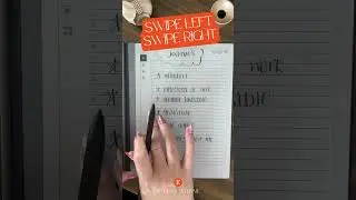 SWIPE LEFT and RIGHT in your reMarkable2 #remarkable2 #notetakingtips