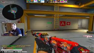 CS GO LIVE STREAM NOW FACEIT, 1100 ELO, играем на новом девайсе Benq Zowie ec2-a white, качаем Lader