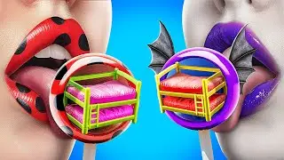 We Build a Bunk Bed With Vampire and LadyBug / LadyBug Is Missing!