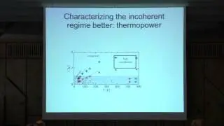 SPICE Bad Metal Workshop - Jernej Mravlje - Thermopower and entropy in  Sr2RuO4