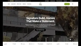 Signature Build Website Showcase: UX/UI for Custom Home Design Excellence