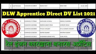 Dlw/Blw Apprentice Direct Dv list 2021