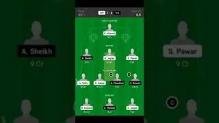 GRN VS YLW DREAM 11 TEAM