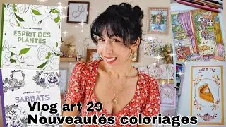 Vlog art 29  :Nouveautés coloriages, aquarelles. Mon livre de mon enfance 🌻🖌🥧