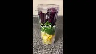 Healthy Dragon Fruit Green Tropical Fruit Smoothie