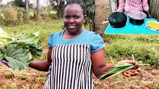 🌱First Harvest from Our Kitchen Garden & Evening Cooking in Our New Village Homestead🏠
