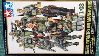 Tamiya WWII German Infantry on Maneuvers 1/48 Scale Model Figures