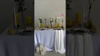 Summer wedding decoration 2024 💛 #wedding #flowers