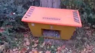 Auff&auml;llig, unauff&auml;lliges Geocache Versteck: Streugutbeh&auml;lter