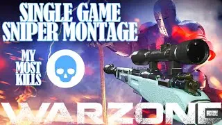 WARZONE but the ENTIRE GAME is a SNIPER MONTAGE (Personal Best Kill Record)
