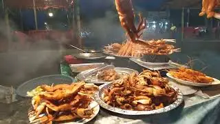 Street food in Patenga sea beach of Bangladesh