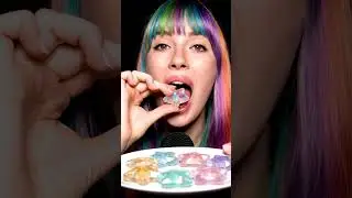 Ultra-Realistic ASMR ⭐ Rock Candy Star Moon Bite Sounds #asmr #shorts #shortsfeed