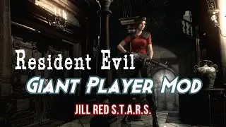Resident Evil HD Remaster - Giant Player Mod - Jill Red Stars Skin (review)