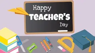 Happy Teacher's Day Greeting Animation Background Video | Teacher's Day 2022 Status