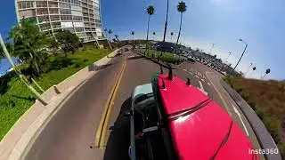 Oceanside Ca esk8 and paddle boarding with the sea lions electric skateboard Apsuboard GTRS