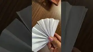 Paper fan making in 1 minute : Easy origami art for kids