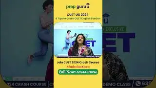 5 Tips to Crack CUET UG English Section #cuetugenglish2024 #cuet2024english #cuetenglishpreparation