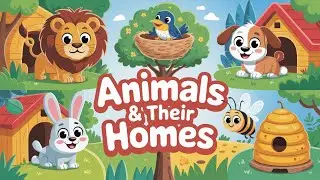 Animals and Their Homes | Learn Animal Homes for Kids | Kids Learning Video