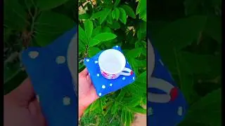 Diy pinterest viral aesthetic tea coaster ☕✨#artoffashion #artandcraft #craftideas #artandcraftideas