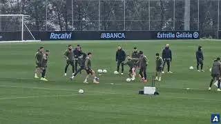&Uacute;ltimo entrenamiento del Celta antes de recibir al Lille en Bala&iacute;dos