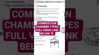 combustion chamber types #combustion #combustionchamber #engine #petrolengine #automobile