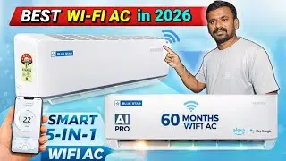 Blue Star 1.5 Ton 5 Star Ai Pro, Wi-Fi Smart Inverter Split AC Review Telugu | Blue Star inverter AC