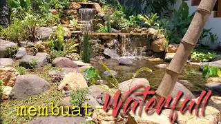 membuat waterfall dari batu bobbing