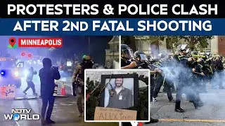 Alext Pretti News | Chaos Erupts In Minneapolis As Police & Protesters Clash After Second Shooting