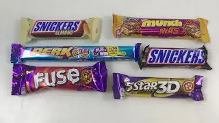6 Chocolates | Snickers, Perk, Fuse, Munch, Snickers Almonds & 5 Star 3D