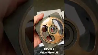 Hitachi Main Pump HPV145 Valve Plate LH #hitachi #spareparts #hydraulic #hydraulicpumps