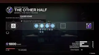 DESTINY 2 DOUBLE EAGER EDGE CRAFTING GLITCH *DO THIS NOW*