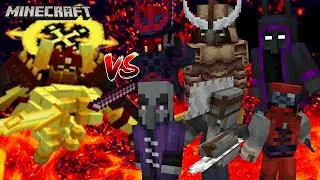 Blazing Monarch VS Code Red Bosses (Minecraft Mob Battle) 