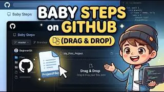How to Drag & Drop on Github Baby steps for Beginners