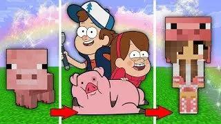 🐷 КАК МЕНЯЛАСЬ ДЕВУШКА СВИНЬЯ МОБ И ЕЁ ЖИЗНЕННЫЙ ЦИКЛ МАЙНКРАФТ!