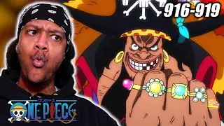 ЧЁРНАЯ БОРОДА ВОЗВРАЩАЕТСЯ! | Реакция на эпизоды 916-919 One Piece