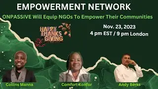 ONPASSIVE  Will  Equip NGOs  To Empower Their Communities #obless