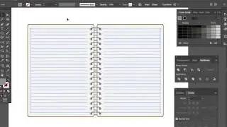 สร้าง notebook paper vector | วาดสมุดโน๊ต สมุดบันทึก ด้วยโปรแกรม adobe illustrator
