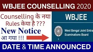 Wbjee counselling process 2020 | Step by step counselling for Wbjee | Counselling official update