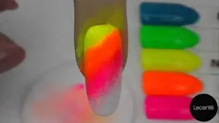 Lecent&eacute;&trade; Neon Nail Shadow/Pigment Raindrop Effect