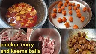 chicken curry recipe in telugu/keema balls recipe in telugu//laxmi.mandipalli@vlogs
