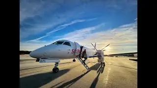 Tallinn-Kärdla suurema lennuki esimene reis 28.01.2023.
